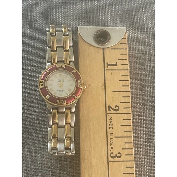 ANNE KLEIN Womens Two-Tone Classic Tank Style Petite Bracelet Watch - Picture 5 of 6